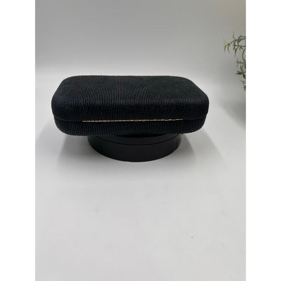 Sondra Roberts Designer Black Fabric Pleated Evening  Clutch - Picture 6 of 10